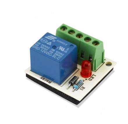 Handy relay for doors with 12v DC DC input